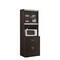 Contemporary Home Living 71" Brown and Gray Enclosed Kitchen Storage Cabinet